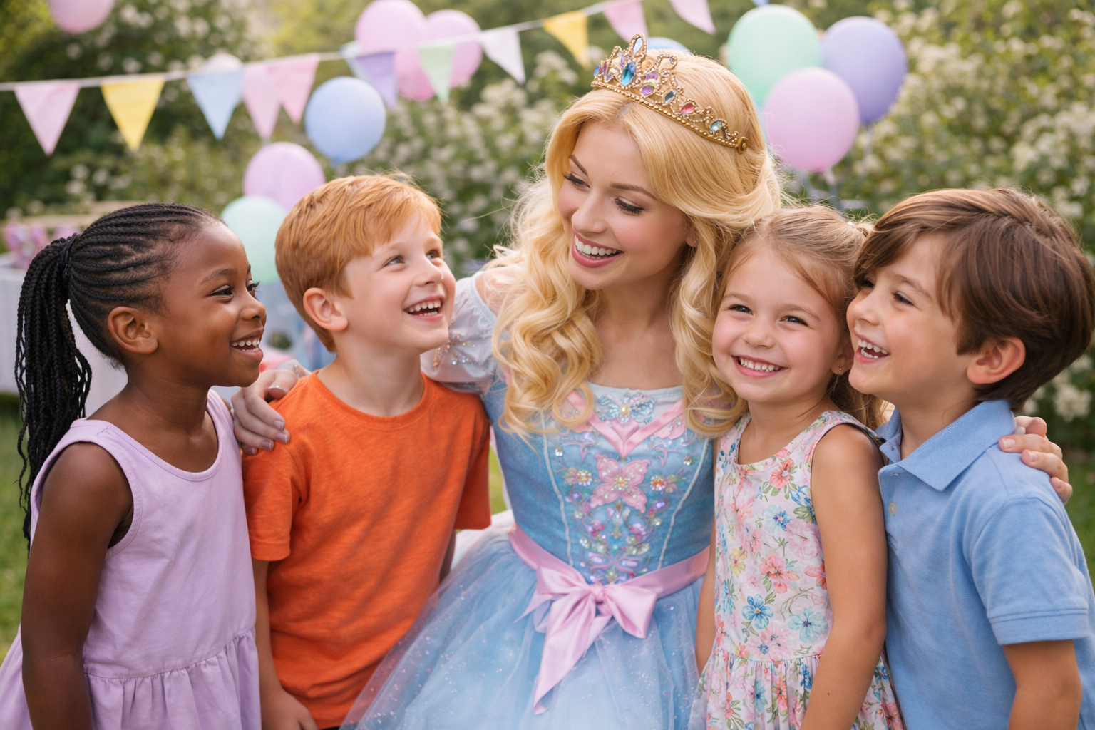 Character Performers at a children's birthday party