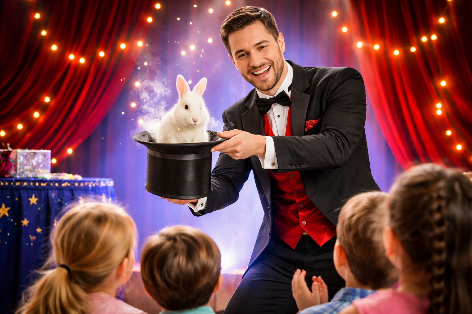 Magic show for children's birthday party